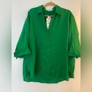 Zara button down top